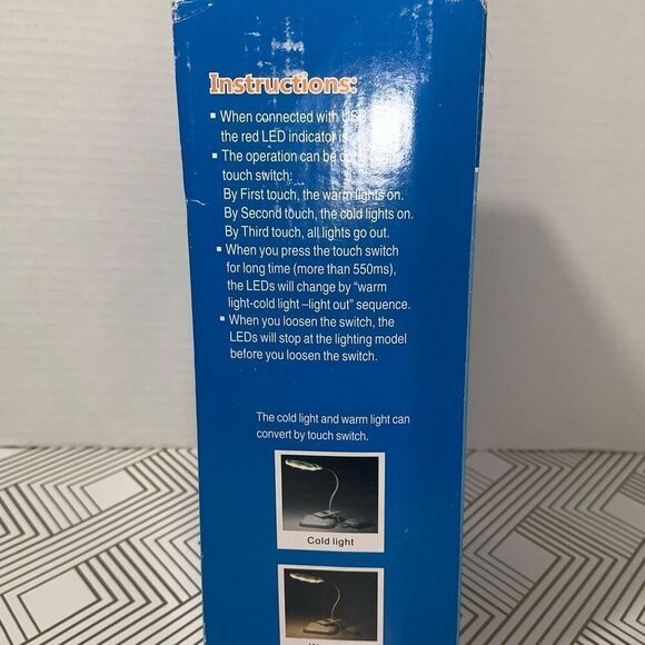 Magnifying Lamp with Micro USB Interface Mountable Touch Switch 3D + 12D New - Picture 5 of 6